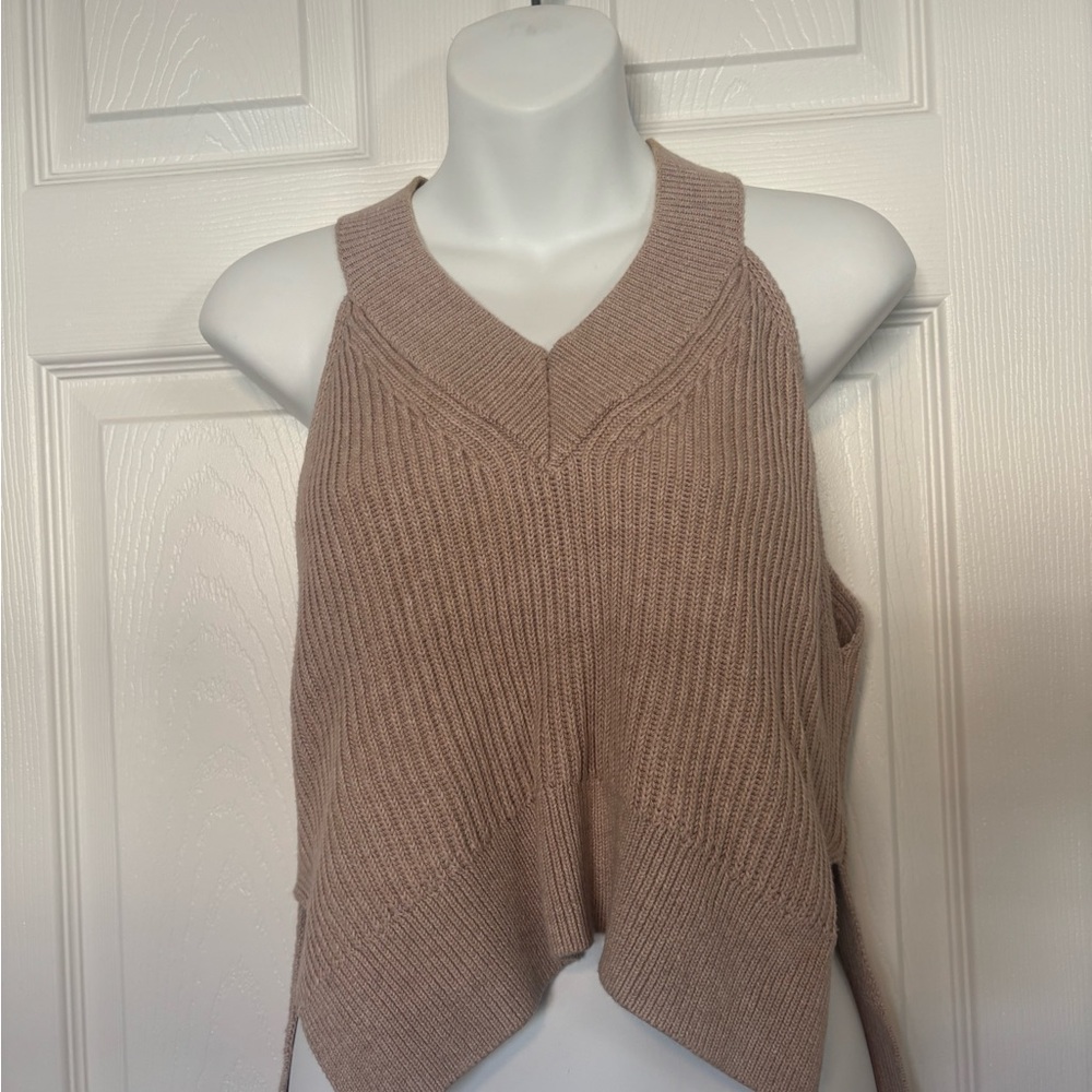 All Saints Manson Cropped Vest Sz M